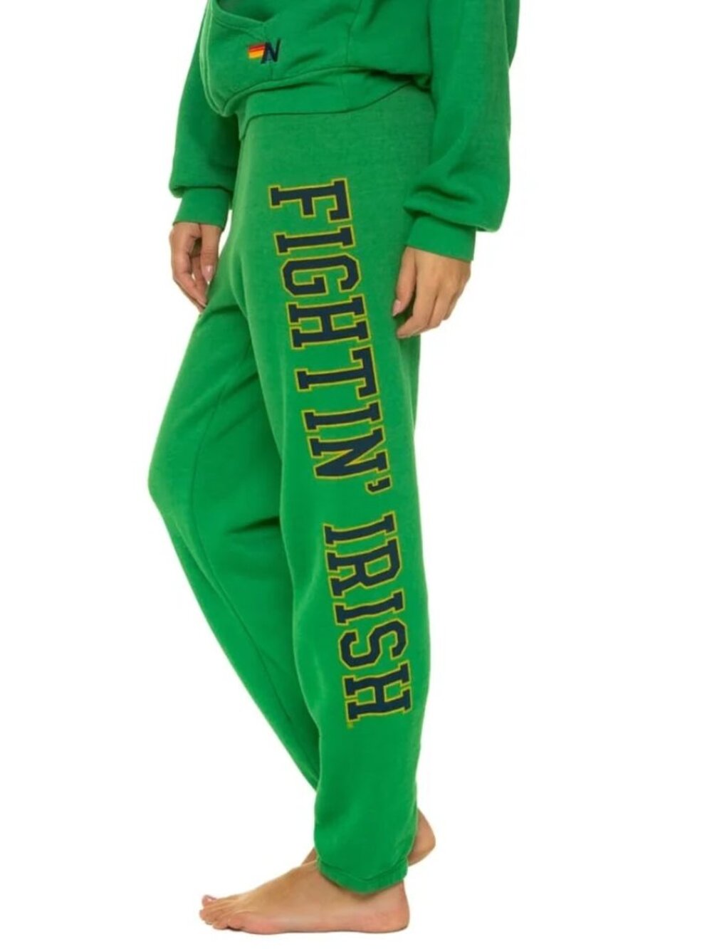 Aviator Nation NOTRE DAME 2026 UNISEX SWEATPANTS - KELLY GREEN SMALL